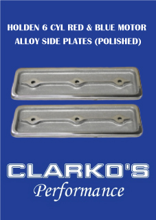 Holden red side plate covers (polished)